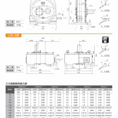 青木减速机 AOKI减速机 LDC6-120 LDC6-140 LDC6-150 LDC6-160