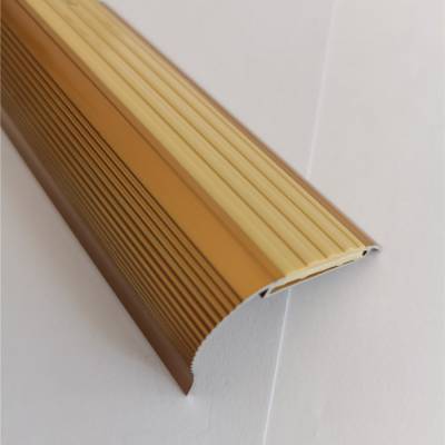 55k金圆弧铝合金楼梯包角 锐辉大理石台阶防滑条 地板收边条