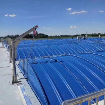 欧宣品牌生产跨度4-20米污水池盖板,玻璃钢拱形盖板