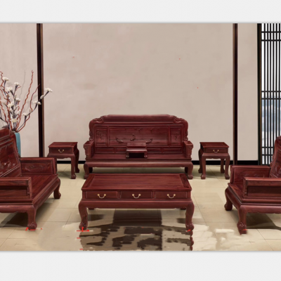 有值的酸枝家具 名琢世家红酸枝明式家具沙发餐桌榫卯工艺