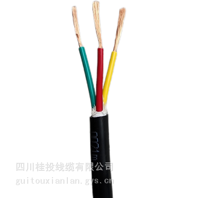 四川电缆厂rvv2x1.5平方电缆国标电线电缆 交投电缆