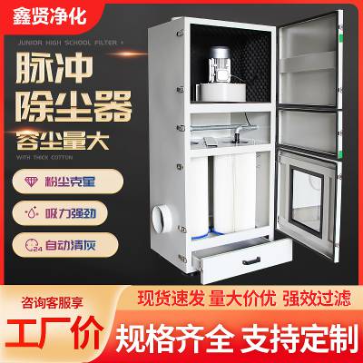 单机布袋脉冲除尘器移动式不锈钢中央滤筒工业集尘器净化环保设备