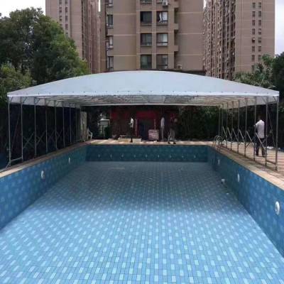 武汉伸缩移动蓬推拉雨棚学校通道棚遮阳棚大型仓库蓬电动伸缩雨蓬可上门安装