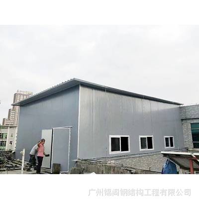 活动板房厂家 定制 楼顶加层活动房 顶楼彩钢房 楼顶加建板房 GZJG-168 A级防火