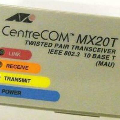 CentreCom MX20T AT-MX20T AUI转RJ45 安奈特 协议转换器