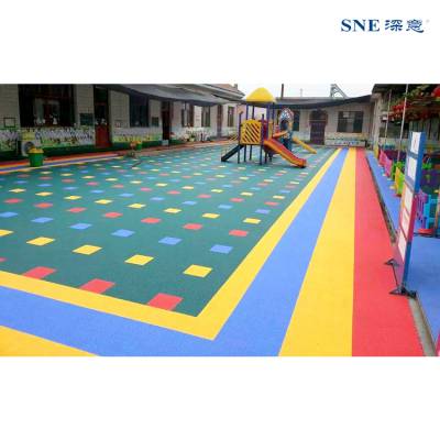 户外幼儿园悬浮地板羽毛球场拼接地板篮球场室外悬浮拼装运动地板