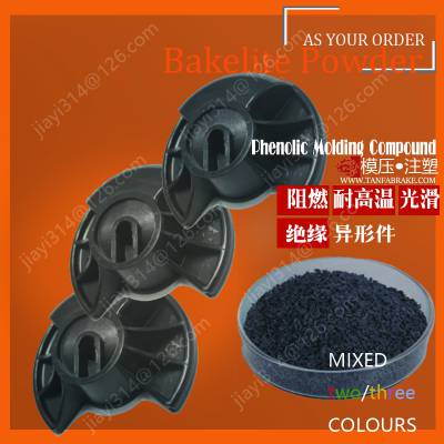 graphite-bakelite powder for electric components use