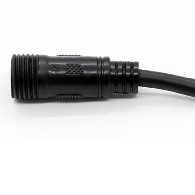 防水对接插头M16黑色塑胶连接器5P对接式传感器防水接头