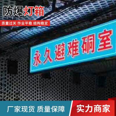 本安型防爆灯箱 矿井下不锈钢外壳内置隔爆电源 高温防腐喷塑