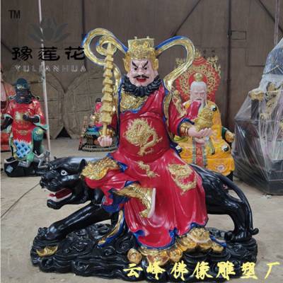 黑虎将军神像定做 文财神比干范蠡 财神爷 文曲星 魁星佛像雕塑
