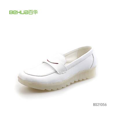 白色护士鞋BS21056透气不累脚软底春夏工作女鞋