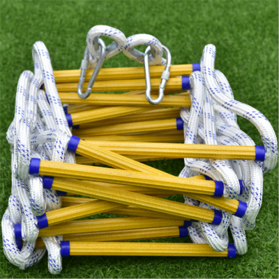 攀爬防滑逃生绳梯高楼逃生绝缘软梯消防训练救援树脂攀爬梯