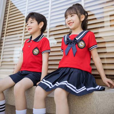 中小学校服定制 夏季套装 幼儿园班服定做 十年专业加工