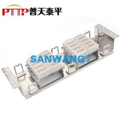 VDF卡接式配线架 100对 150回线 200回路电话配线单元 LSA-PLUS音频模块