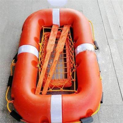 防汛抗洪救生浮具水上漂浮救生浮2*1.2*0.3m复合塑料救生筏