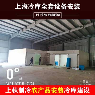 上秋大中小型冷库全套设备定制果蔬保鲜肉类冷冻速冻商用冻库冰库