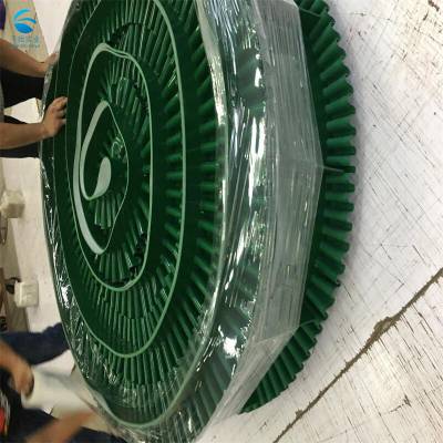 爬坡带 PVC输送带 绿色裙边挡板带工厂直营 生产周期短 发货快