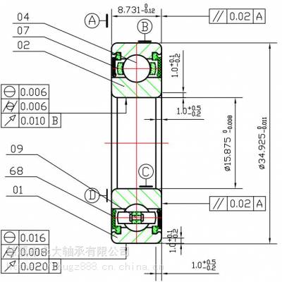 ӦR10ZZ R10-2RS ΢Ӵܷṹ©EMѹߵ֬