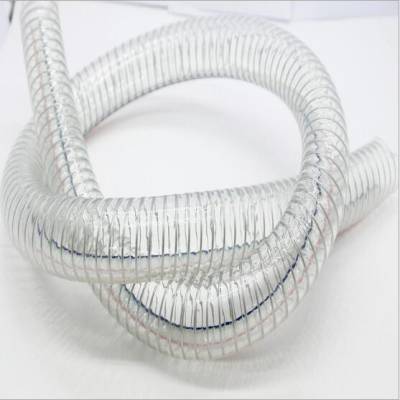 食品级PVC钢丝增强软管pvc透明软管1寸/2寸50/32mm塑料管子钢丝管耐油耐高温