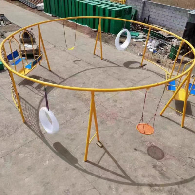 不锈钢平板滑梯定制大型户外无动力游乐设备儿童幼儿园攀爬网厂家