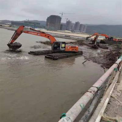 防城港水上两用挖掘机出租公司推荐