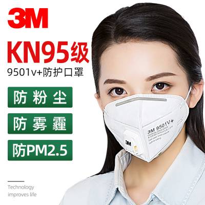 N95口罩9501V防尘防雾霾PM2.5舒适透气防工业粉尘防晒防护口覃