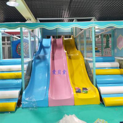 山东淘气堡儿童乐园设计组合滑梯蹦床济南厂家超级蹦床