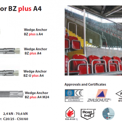 供进口德国曼卡特 A4不锈钢锚栓规格M20x265 型号BZ