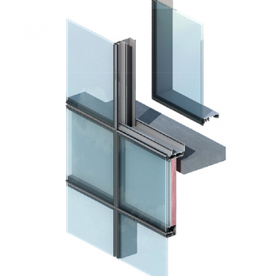 横明竖隐幕墙铝型材