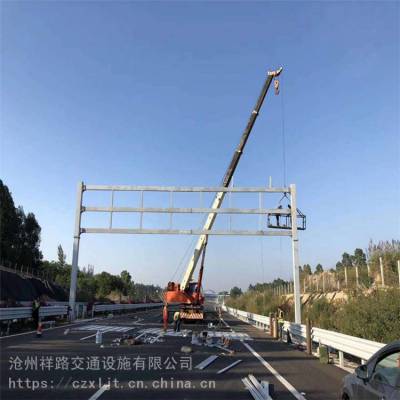 江西九江双悬臂标志杆高速公路龙门架加工厂
