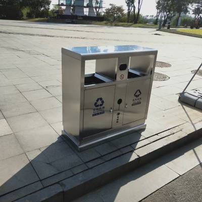 不锈钢野外圆形废物桶
