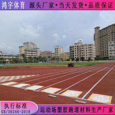 广东学校塑胶跑道施工材料厂家 鸿宇供应球场跑道施工方案