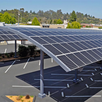 太阳能车棚定制 c型 y型 光伏车棚 博尔勃特 新能源电动车充电 离网