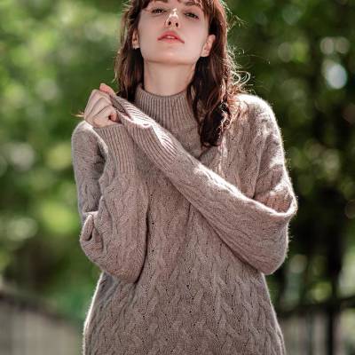 广州石井时尚针织衫山羊绒女式毛衣 品牌女装羊绒衫尾货批发 服装批发市场
