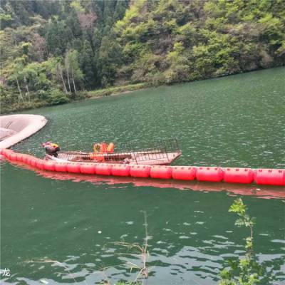 水面飘浮类垃圾拦污浮筒设备 水电站拦污排浮体