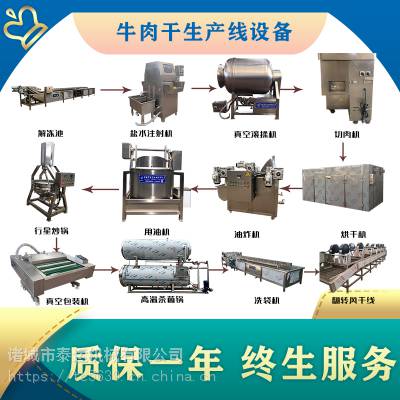 中小型风干牛肉干加工厂流水线生产设备