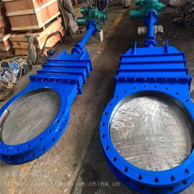 浙江南高 PZ273H-10C DN400 不锈钢电液动刀型闸阀 电液动插板阀