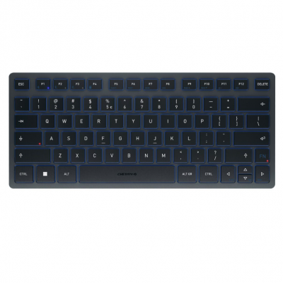 cherry KW 7100 迷你BT 德国樱桃带蓝牙的工业黑色键盘