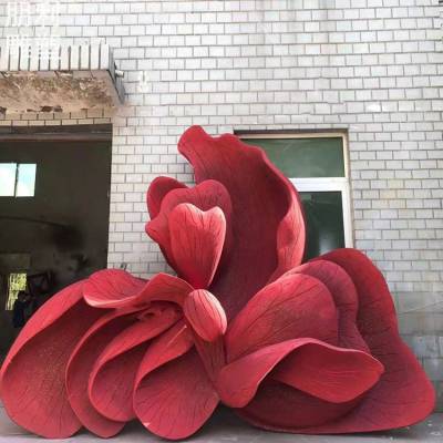 展示花蕾雕塑制造 观赏型花型雕塑 制作艺术花蕾雕塑