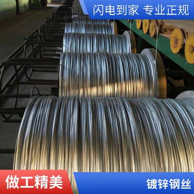 耐腐蚀热镀锌钢丝生产厂家高品质8号国标标准支持订制
