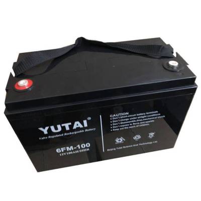 YUTAI蓄电池6FM-100宇泰阀控式铅酸蓄电池12V100AH/20HR机房应急电源