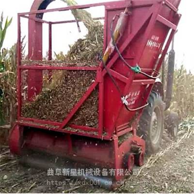 苞米秸秆粉碎回收机玉米秸秆联合收获机小四轮带动的青储还田机