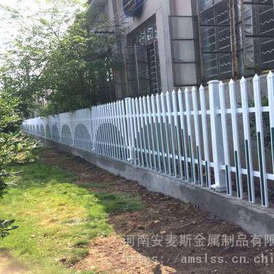 pvc草坪塑钢护栏 新农村建设 花坛绿化围栏 公园围栏