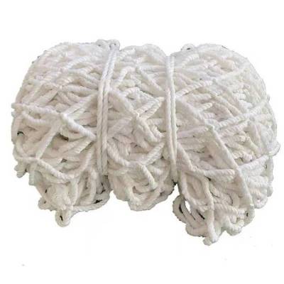 建筑安全绳网 加厚尼龙绳防护网 白色编织水平兜网