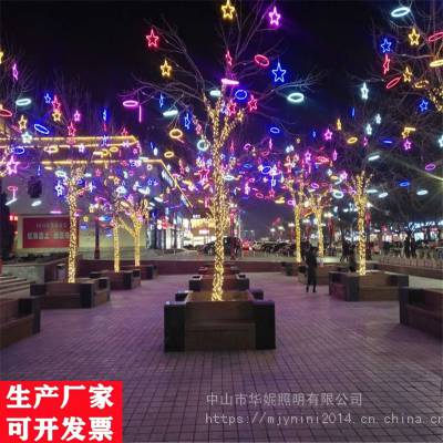 春节树上挂的彩灯 LED满天星10米100灯串 华妮定制节日装饰灯