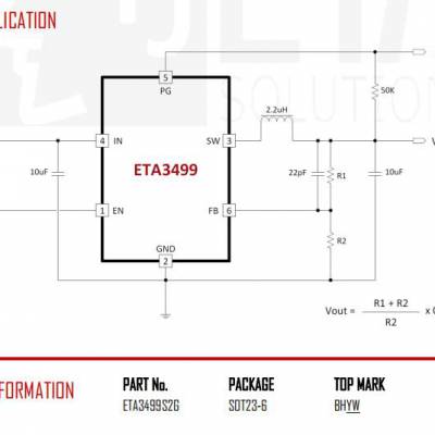 同步降压ic ETA3499无缝替换SY8032