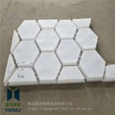 空心六角形模具 源茂预制式护坡模具六边形水泥砖模具模具制作