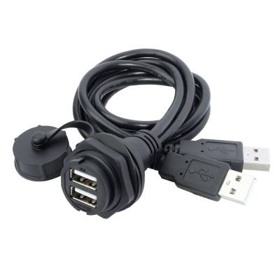 龙仕防水双层USB连接器工业机器人数据传输