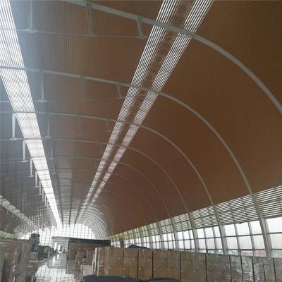 厂房定制G型铝扣板吊顶 木纹G型铝条扣