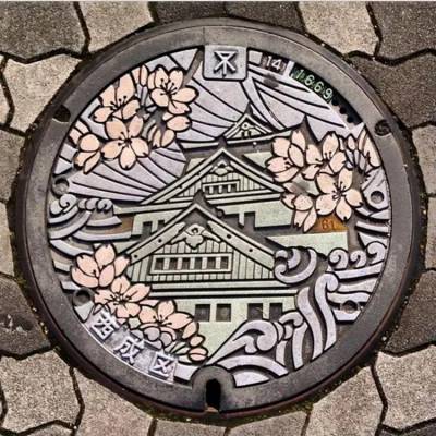 北京市步行街文化宣传井盖彩绘艺术井盖千青牌井盖支持定做